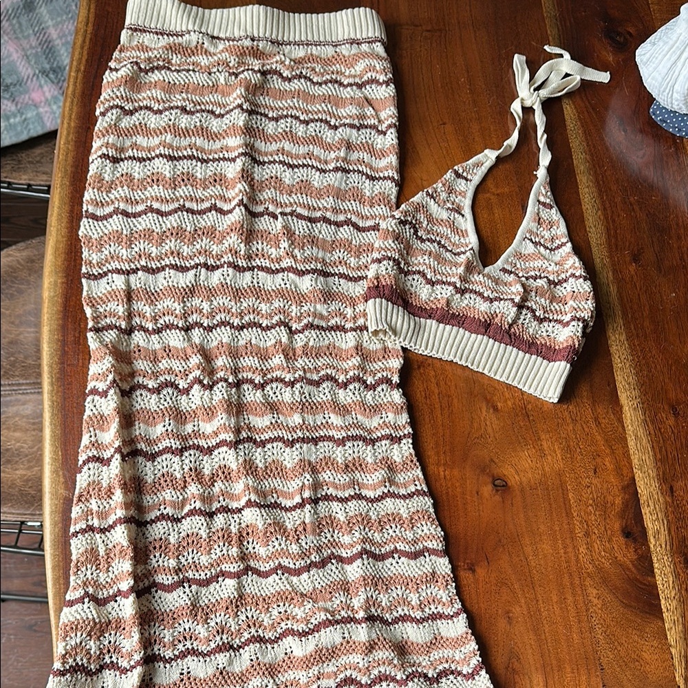 Princess Polly Crochet Maxi Skirt Set